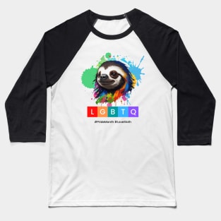 Sloth LGBTQ Baseball T-Shirt